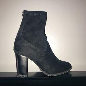 Suede ankle sock boots